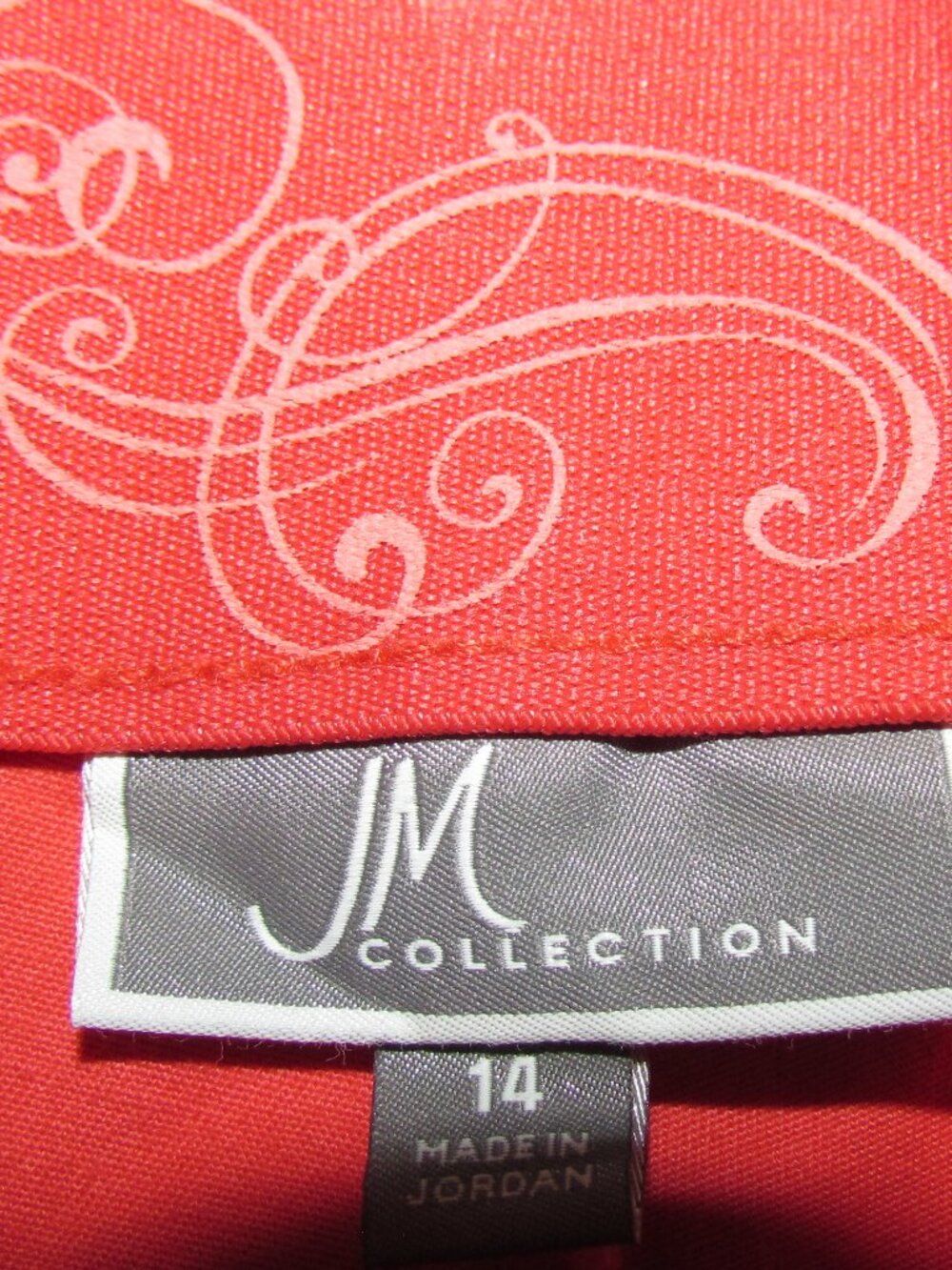 JM Collection Orange Slacks - Picture 9 of 11